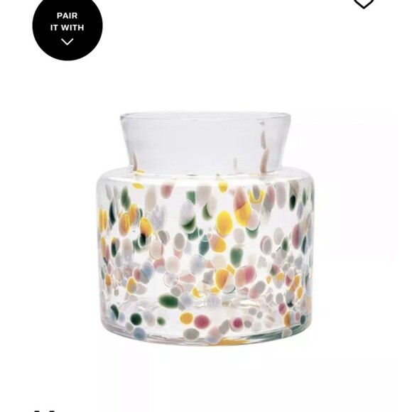 Kosta Boda Meadow Spring Multi Dots Vase By Sara Persson NWT